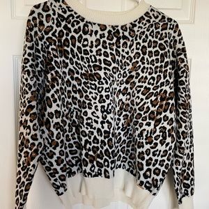 cheetah print sweater